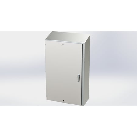 Saginaw Control & Engineering 3 Point Latch with Padlock Handle Electrical Enclosures, 60 in H, 16 in D, 37.38 in W SCE-60XEL3716SSST